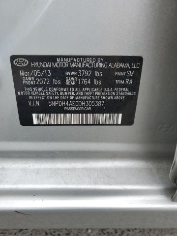 Продаж на аукціоні авто 2013 Hyundai Elantra Gls, vin: 5NPDH4AE0DH305387, номер лоту: 65409083
