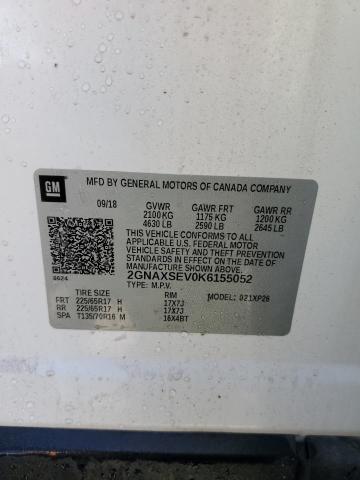 Продажа на аукционе авто 2019 Chevrolet Equinox Ls, vin: 2GNAXSEV0K6155052, номер лота: 63979023