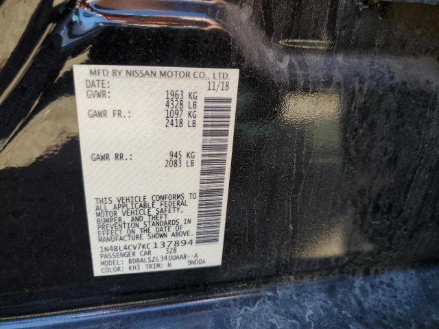 Продажа на аукционе авто 2019 Nissan Altima Sr, vin: 1N4BL4CV7KC137894, номер лота: 64333453