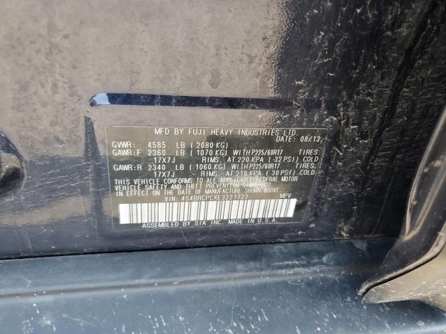 63623553 :رقم المزاد ، 4S4BRCPCXE3221722 vin ، 2014 Subaru Outback 2.5i Limited مزاد بيع