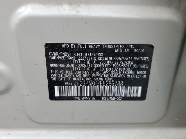 Продаж на аукціоні авто 2014 Subaru Xv Crosstrek 2.0 Limited, vin: JF2GPAKC2E8286788, номер лоту: 55781343