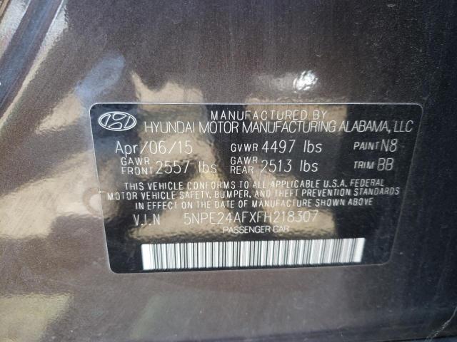 2015 Hyundai Sonata Se მანქანა იყიდება აუქციონზე, vin: 5NPE24AFXFH218307, აუქციონის ნომერი: 62427463