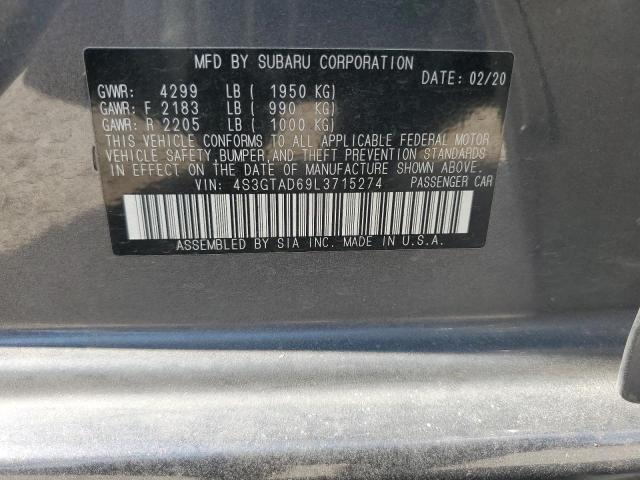 Продажа на аукционе авто 2020 Subaru Impreza Premium, vin: 4S3GTAD69L3715274, номер лота: 62946423