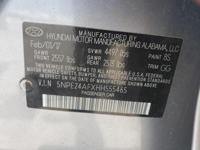 61723093 :رقم المزاد ، 5NPE24AFXHH555465 vin ، 2017 Hyundai Sonata Se مزاد بيع