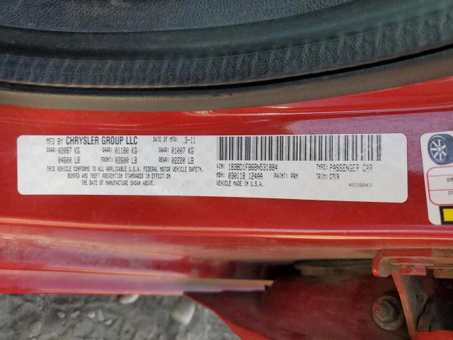 Продажа на аукционе авто 2011 Dodge Avenger Mainstreet, vin: 1B3BD1FB6BN531884, номер лота: 62235383