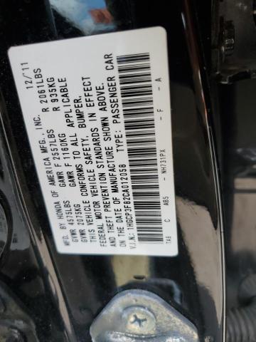 Продажа на аукционе авто 2012 Honda Accord Exl, vin: 1HGCP3F82CA012058, номер лота: 63235953