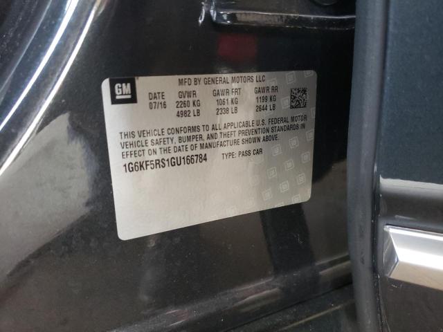 Продаж на аукціоні авто 2016 Cadillac Ct6 Premium, vin: 1G6KF5RS1GU166784, номер лоту: 62857043