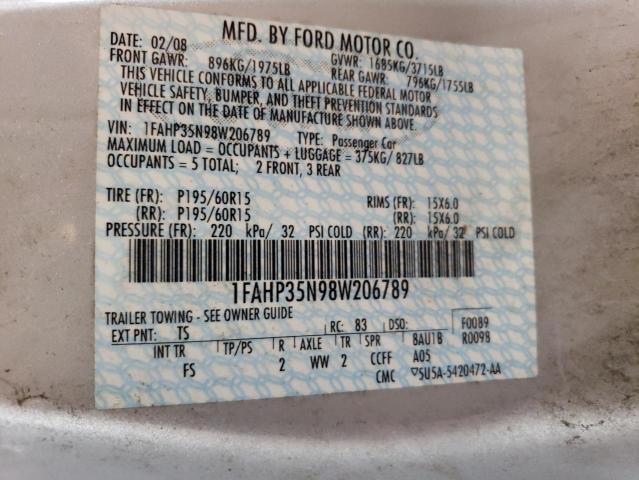 Продаж на аукціоні авто 2008 Ford Focus Se, vin: 1FAHP35N98W206789, номер лоту: 63544803