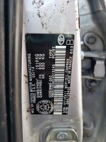 62823883 :رقم المزاد ، VNKKTUD3XEA013245 vin ، 2014 Toyota Yaris مزاد بيع