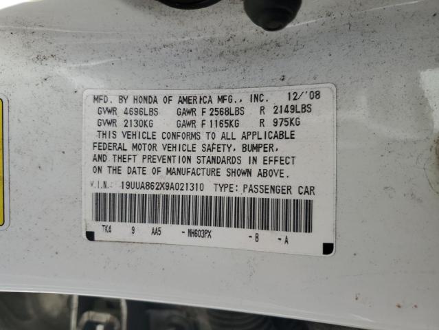 Aukcja sprzedaży 2009 Acura Tl, vin: 19UUA862X9A021310, numer aukcji: 62612453