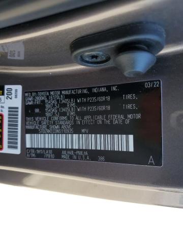 Продажа на аукционе авто 2022 Toyota Sienna Limited, vin: 5TDZRKEC0NS110935, номер лота: 62439473