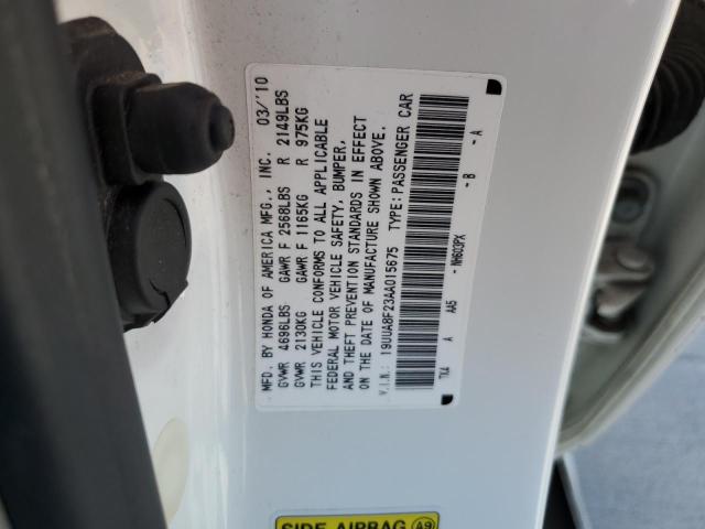 60842933 :رقم المزاد ، 19UUA8F23AA015675 vin ، 2010 Acura Tl مزاد بيع