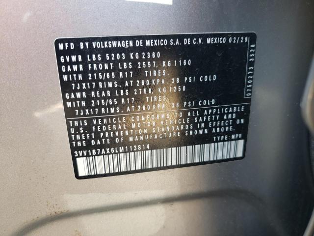 Продаж на аукціоні авто 2020 Volkswagen Tiguan S, vin: 3VV1B7AX6LM113814, номер лоту: 63503193