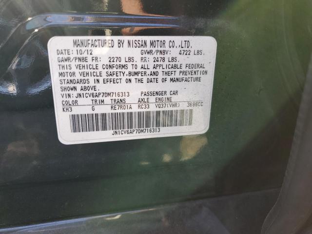 66218673 :رقم المزاد ، JN1CV6AP7DM716313 vin ، 2013 Infiniti G37 Base مزاد بيع