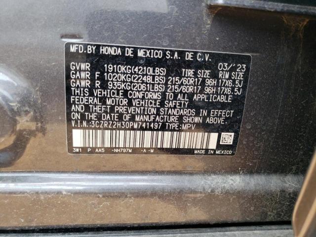 Aukcja sprzedaży 2023 Honda Hr-v Lx, vin: 3CZRZ2H30PM741497, numer aukcji: 60339133