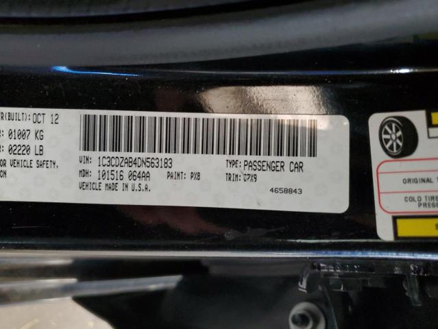 2013 Dodge Avenger Se მანქანა იყიდება აუქციონზე, vin: 1C3CDZAB4DN563183, აუქციონის ნომერი: 63577863