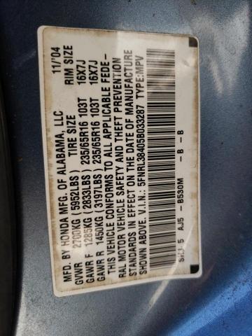 Aukcja sprzedaży 2005 Honda Odyssey Ex, vin: 5FNRL38405B033287, numer aukcji: 63549723