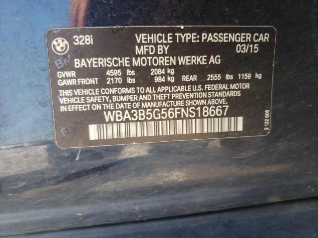 2015 Bmw 328 Xi Sulev მანქანა იყიდება აუქციონზე, vin: WBA3B5G56FNS18667, აუქციონის ნომერი: 62593543