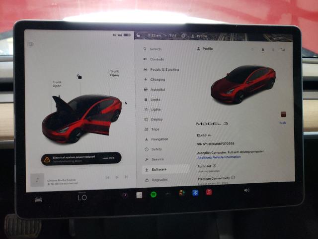 62407503 :رقم المزاد ، 5YJ3E1EA9NF370359 vin ، 2022 Tesla Model 3 مزاد بيع