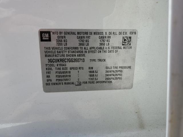 Продажа на аукционе авто 2016 Chevrolet Silverado K1500 Lt, vin: 3GCUKREC7GG260713, номер лота: 63053573