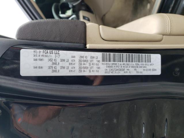 Продаж на аукціоні авто 2017 Jeep Grand Cherokee Overland, vin: 1C4RJFCG4HC803307, номер лоту: 62975163
