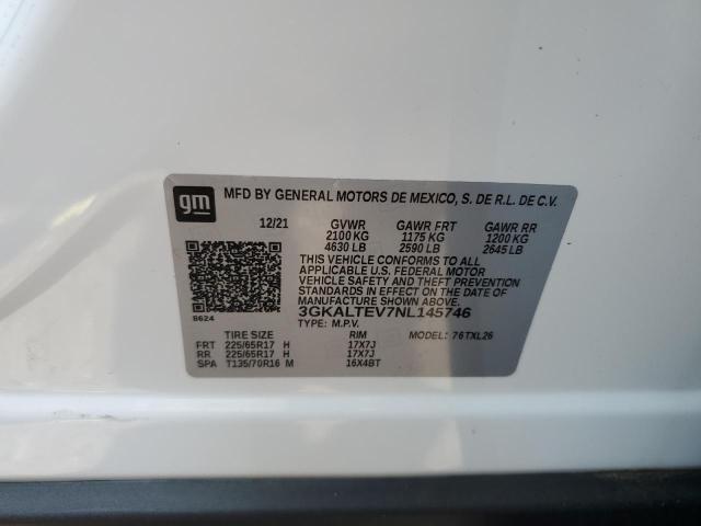 62837263 :رقم المزاد ، 3GKALTEV7NL145746 vin ، 2022 Gmc Terrain Sle مزاد بيع
