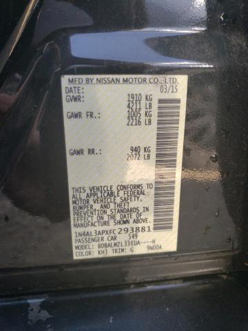 65250243 :رقم المزاد ، 1N4AL3APXFC293881 vin ، 2015 Nissan Altima 2.5 مزاد بيع