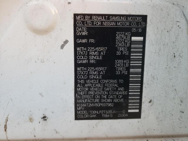 Aukcja sprzedaży 2016 Nissan Rogue S, vin: KNMAT2MV8GP697982, numer aukcji: 63853463