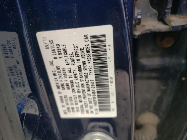 Aukcja sprzedaży 2011 Honda Accord Exl, vin: 1HGCP2F84BA129407, numer aukcji: 62929233