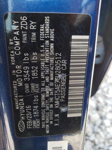 Продажа на аукционе авто 2016 Hyundai Accent Se, vin: KMHCT5AE7GU280512, номер лота: 62079313