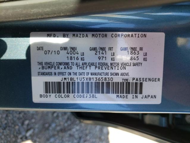 Продажа на аукционе авто 2011 Mazda 3 S, vin: JM1BL1U5XB1365830, номер лота: 66413293