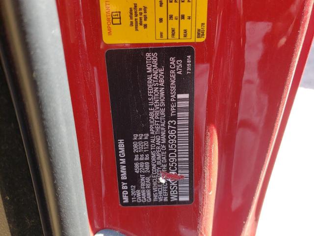 63354723 :رقم المزاد ، WBSKG9C59DJ593673 vin ، 2013 Bmw M3 مزاد بيع