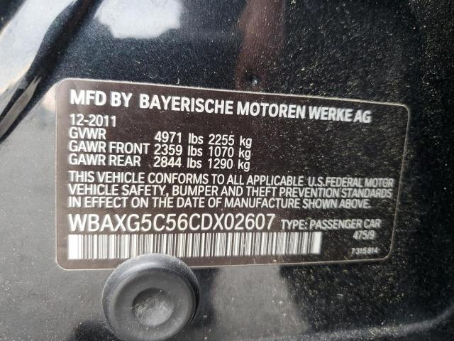 63250083 :رقم المزاد ، WBAXG5C56CDX02607 vin ، 2012 Bmw 528 I مزاد بيع