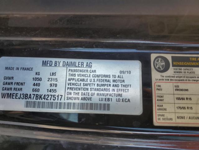 Продаж на аукціоні авто 2011 Smart Fortwo Pure, vin: WMEEJ3BA7BK427517, номер лоту: 66303813