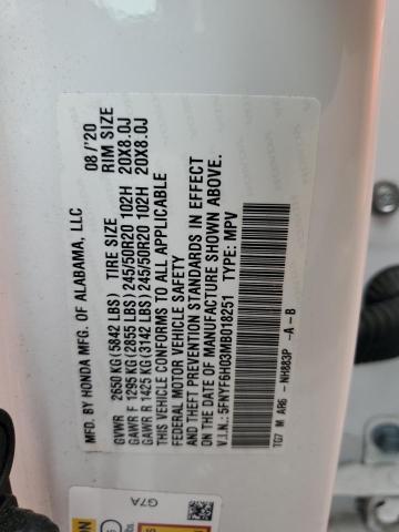 2021 Honda Pilot მანქანა იყიდება აუქციონზე, vin: 5FNYF6H03MB018251, აუქციონის ნომერი: 66046014
