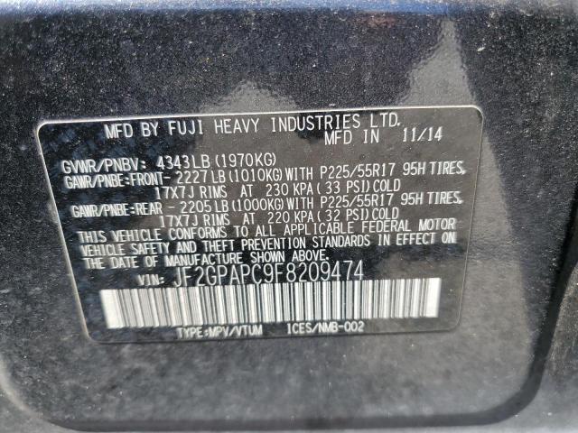Aukcja sprzedaży 2015 Subaru Xv Crosstr, vin: JF2GPAPC9F8209474, numer aukcji: 66673244