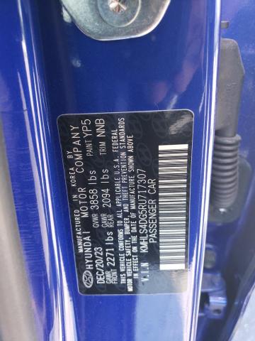 2024 Hyundai Elantra მანქანა იყიდება აუქციონზე, vin: KMHLS4DG5RU717307, აუქციონის ნომერი: 65409124