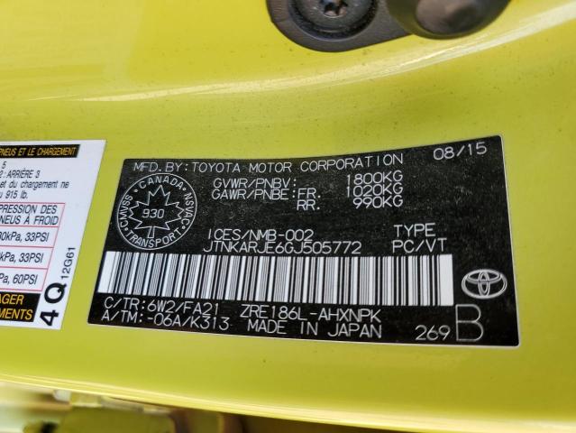 68044204 :رقم المزاد ، JTNKARJE6GJ505772 vin ، 2016 Toyota Scion Im مزاد بيع