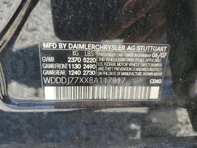Продаж на аукціоні авто 2008 Mercedes-benz Cls, vin: WDDDJ77XX8A117817, номер лоту: 66249294
