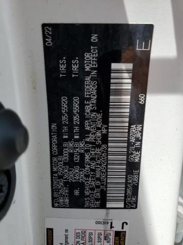Aukcja sprzedaży 2022 Lexus Rx, vin: JTJJZKEA5N2026738, numer aukcji: 67885424