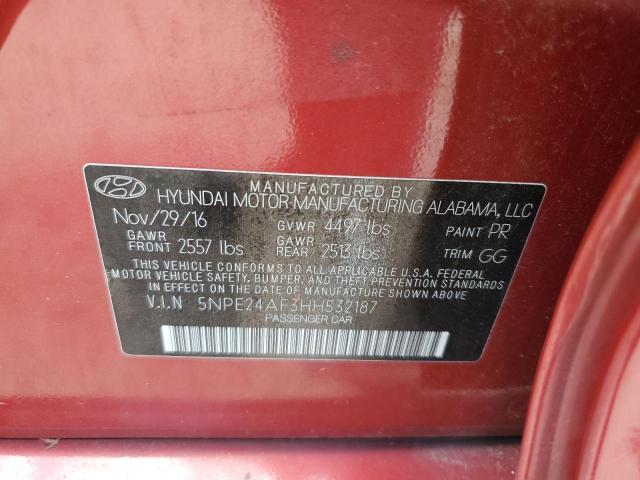 Продаж на аукціоні авто 2017 Hyundai Sonata Se, vin: 5NPE24AF3HH532187, номер лоту: 66902804