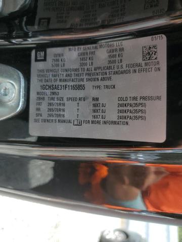 68847384 :رقم المزاد ، 1GCHSAE31F1165855 vin ، 2015 Chevrolet Colorado مزاد بيع