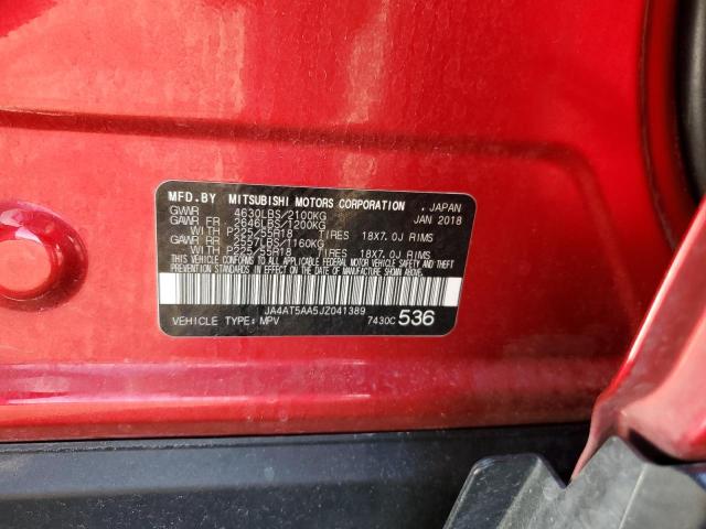 Auction sale of the 2018 Mitsubishi Eclipse Cross, vin: JA4AT5AA5JZ041389, lot number: 63791084