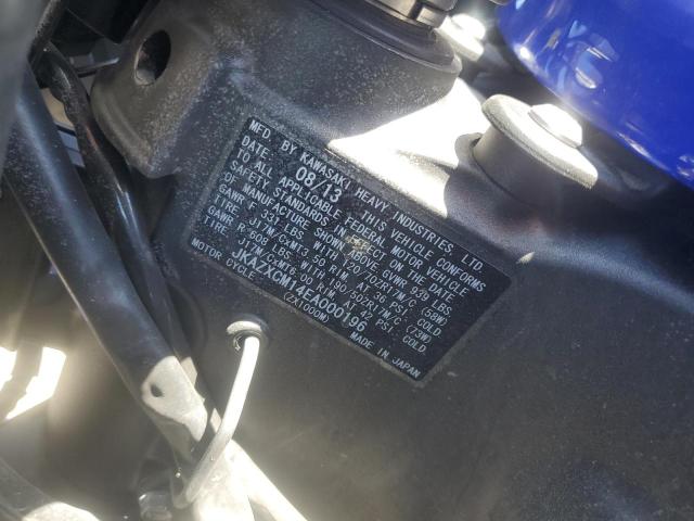 67237334 :رقم المزاد ، JKAZXCM14EA000196 vin ، 2014 Kawasaki Zx1000 مزاد بيع