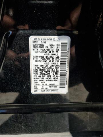 Продаж на аукціоні авто 2009 Nissan Murano, vin: JN8AZ18U99W013643, номер лоту: 67277534