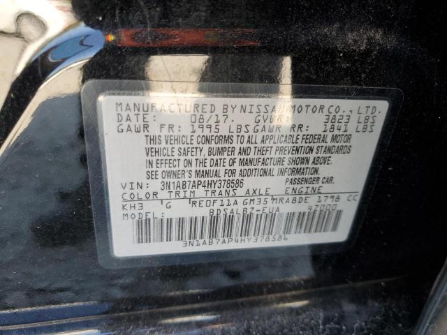 69685364 :رقم المزاد ، 3N1AB7AP4HY378586 vin ، 2017 Nissan Sentra S مزاد بيع