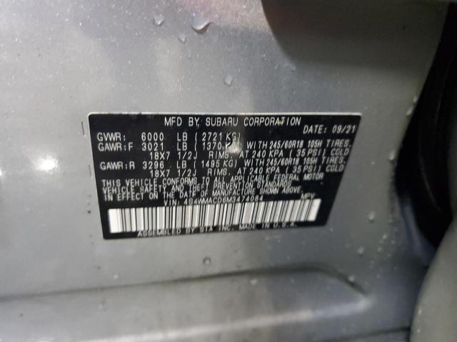 Продажа на аукционе авто 2021 Subaru Ascent, vin: 4S4WMACD6M3474084, номер лота: 66332344