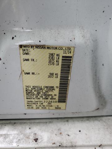 Aukcja sprzedaży 2015 Nissan Altima 3.5, vin: 1N4BL3AP3FC222610, numer aukcji: 66030574