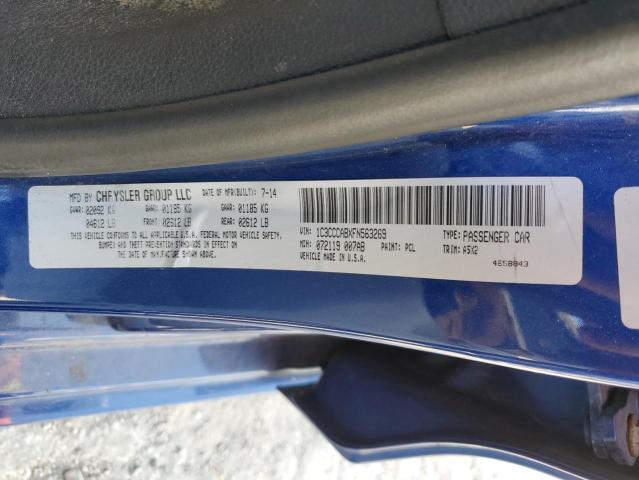 Aukcja sprzedaży 2015 Chrysler 200, vin: 1C3CCCABXFN563269, numer aukcji: 66090854