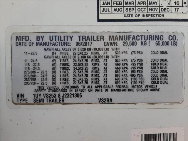 Продаж на аукціоні авто 2018 Utility Reefer Trailer, vin: 1UYVS2538J2321306, номер лоту: 64496954